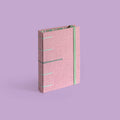 A6 Crisscross Notebook Mint Pink